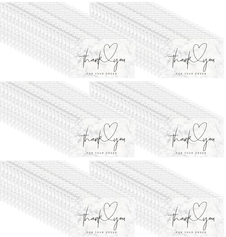 DUINIU 120 Biglietti di Ringraziamento, Espressioni Quotidiane di Ringraziamento, Note di Benedizione Regalo, Scrittura A Mano Personalizzata, Adatta per Fioristi, Anniversari E Matrimoni.