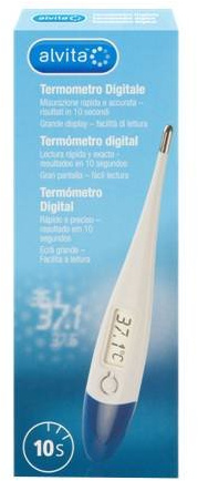Alvita term?metro cl?nico digital flexible 1ud