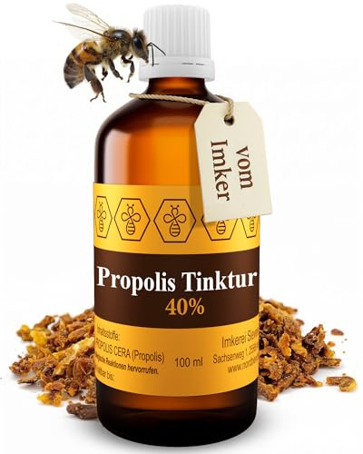 Pure Propolis Liquid 40% - 100ml Bee Propolis Tincture - Natural & Straight from the beekeeper - Ideal base for DIY Throat Spray & Cream - Easy-to-take alternative to Capsules or Lozenges - Nordbiench