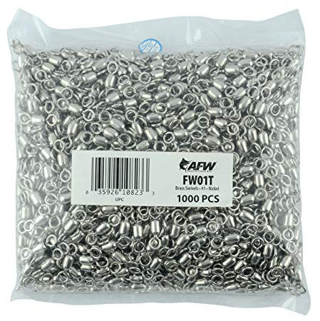 Messing Kran Wirbel Größe #1 150lb (68kg) Test Nickel 1000pcs