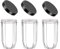 Nicoone Replacement Cup for Magic Bullet 250w,3pcs 16OZ Replacement Part Cup Mug with Lid Compatible with Magic Bullet 250W Blender Juicer