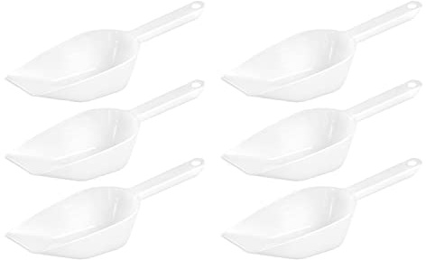 Westmark Back-/Abwiege-/Abfüllschaufeln, 6 Stück, Füllvolumen: je 450 ml, Kunststoff, Halvar, Weiß, 909522E2