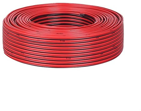 cavo elettrico Cavo Del Cavo Del Cavo Di Prolunga 50m / 164ft, Cavo Di Rame Di Ossigeno Rosso E Nero 2pin Rosso E Nero, Cavo Di Prolunga For GUIDATO Illuminazione Nastro Lampada A Nastro ( Size : 50m