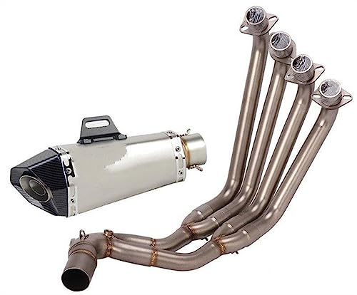 Exhaust Pipe Silencer Motorcycle Full Exhaust System Modified Front Middle Link Pipe Muffler For CBR650R For CBR650F For CB650R Silencer Eliminator (Size : B)