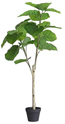 Künstliche Bonsai Künstliches Herzblatt Ficus Topfpflanze, 27/47 Zoll Fake False Heart Leaf Banyan Tree, perfekte Kunstpflanzen im Topf for Haus Home Office Künstliche Pflanze (Size : M)