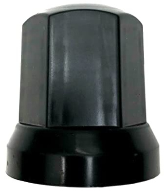 10x Radmutterkappen Schutz Abdeckung Größen - für LKW (Schwarz, Höhe: 54,5 mm x Maß: Ø32 mm)