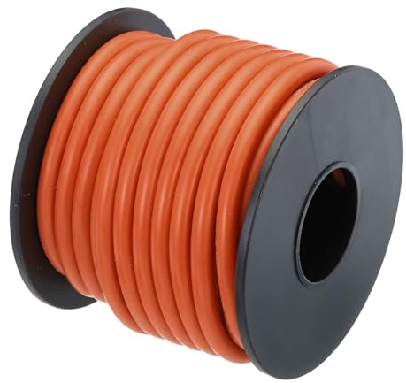 QUARKZMAN 12AWG Kabel Elektrischer Draht 3,31 mm² Verzinntes Kupferkabel 7,5 Meter, Stromkabel Hohe Temperatur Leitung Erdkabel Litzenkabel Verlängerungskabel für Kfz Kabelkanal, Orange