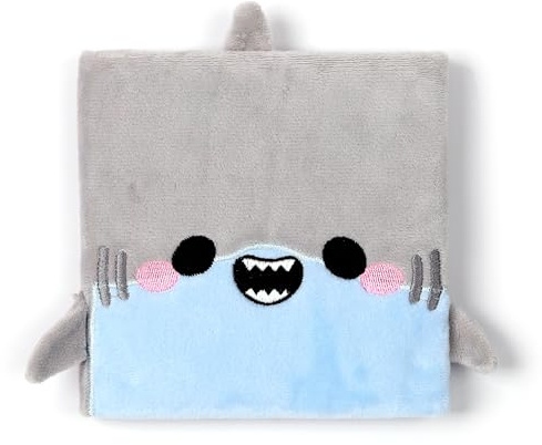 Puckator Adoramals Shark Plush Fluffies Notebook - School Teacher Student Homework Study Planner Notepad - Collage University Essentials Journals Planners - Jotter Uni Gifts Stationery Supplies