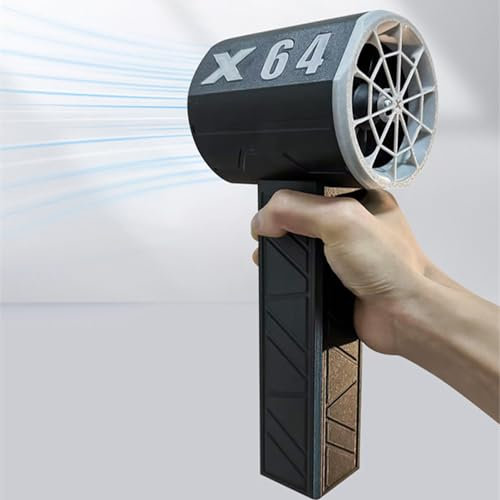Fabater Heftiger Turbo-Fan, 11-Blatt-Turbo-Jet-Fan, Stufenloses Auto-Gebläse, Schwanzloses Luft-Gebläse des Motor8000mah, Momentaner Schub 1,4 Kg/s 800 W Windgeschwindigkeit 40 M/s