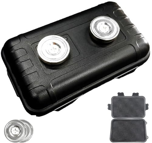 Snowtain Magnetlåda under bil, robust magnetisk nyckellåda, magnetisk nyckelbox, nyckelhållare.
