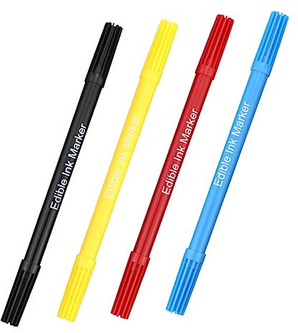 Alipis Pastel Coloring Pens Edible Drawing Pens for Biscuits Cakes Set Baking Accessories