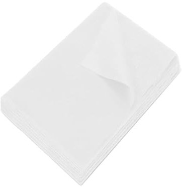 Non-Woven Fabric Insert, 1 Piece, Ironing Fleece, White, 500 x 100 cm, Ironing Insert, White, 30 g/m², Iron-On Insert, Lightweight Fabric for Ironing, Suitable for Reinforcing Sewn Wrinkles
