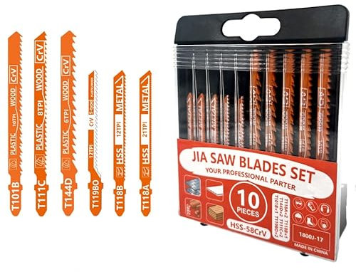 10Pcs/1Set Jigsaw Blades Wood Cutter Saw Blade T111C T144D T119BO T101B T118B T118A For Wood Metal Softwood Chipboard Cutting Power Tool Saw Blade