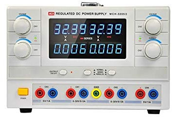 Fuente de Alimentación Variable, 4 dígitos 32V 5A 110 / 220V Entrada Fuente de alimentación de CC ajustable MCH-3205-II
