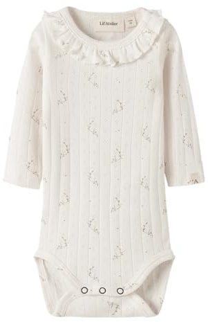 Lil' atelier baby dam Nbfrachello Ria Ls Slim Body Lil, Coconut milk, Numeric_80, Kokosnötmjölk, numeric_80