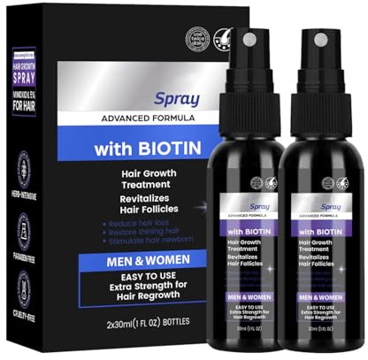 Aoseiens 5 % Min~oxidil Spray sérum de croissance des cheveux pour femmes et hommes, sérum de croissance des cheveux pour le traitement de la croissance des cheveux et de la barbe, huile contre les