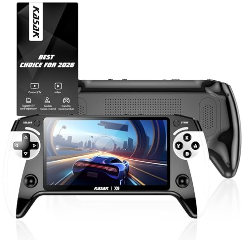 Consola de juegos portátil retro de mano para niños, videojuegos, X9, precargada, inalámbrica, para niños, Stick TV, Pixel Gaming para niños, Sf3000, Plug 'n' Play, sistemas de unidad portátil