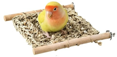 Dewireaey Escalera de aves para jaula | Periquito para jugar y masticar - Accesorio para jaula de periquitos, para canarios, cacatúas, periquitos, inseparables, pinzones y entrenamiento
