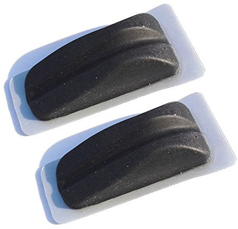 Milaem Gummi Bogenschießen Stabilisierer Bogen Dämpfer für Recurve Bogen und Lang Bogen mit Klebeband(Schwarz,Packung pro 2)