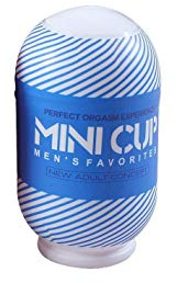 Shequ Mini Cup - Masturbador para Hombre, Azul