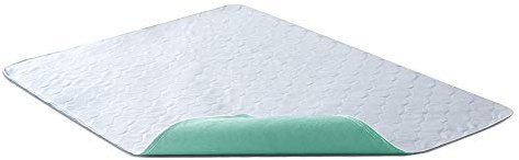 Bedecor Traverse Letto Anziani Lavabili 86x132 cm, Traversa Impermeabile Assorbente 4 Strati, Telo Impermeabile Letto Singolo e Matrimoniale, Traversine Neonato Fasciatoio Riutilizzabili, Verde