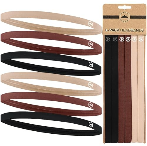 Tough Headwear Fasce elastiche sottili per donne e uomini, per corsa, sport, calcio, sport, palestra, allenamento, da uomo, per lunghi allenamenti
