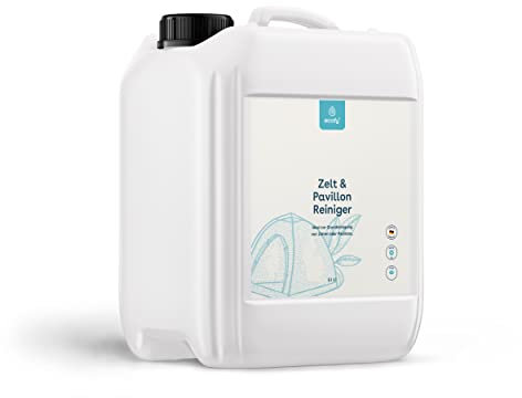 eco:fy Zelt und Pavillon Reiniger Zeltreiniger für natürliche und synthetische Fasern Löst Verschmutzungen Grünbelag Stockflecken (5 Liter)