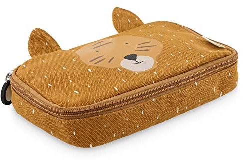 Trixie - Federmäppchen, rechteckig, für Kinder – Mr. Tiger (Tiger), Orange