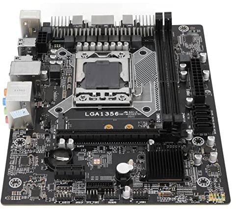 Mining-Motherboard, 32 GB 2-Kanal-DDR3-Gigabit-LAN Alle Festkondensatoren Mehrere Schnittstellen 4 SATA2.0 ATX-Motherboard LGA1356-Prozessor Stabile Stromversorgung Mining-Maschinen-Motherboard