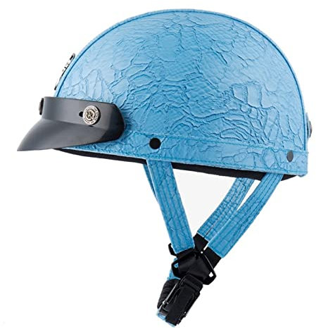 retrò Motorino Casco A Scodella da Moto DOT ECE Omologato, Vintage Jet Caschi, Casco Scodella Motorino, Aperto Faccia Casco, Mezzo Casco Classico, Casco Mezzo Uomo Donna(56-60)