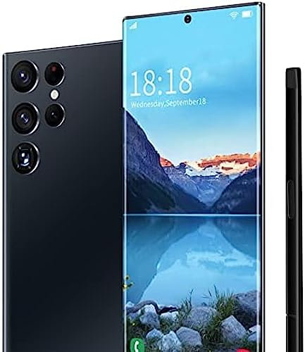 4G Smartphones, Android 12.0 Unlocked Cell Phones, 48MP Quad Rear Camera Triple Card Slots, 6.8 Punch Hole Screen, Dual SIM Mobile Phone,Black,Hilarious123