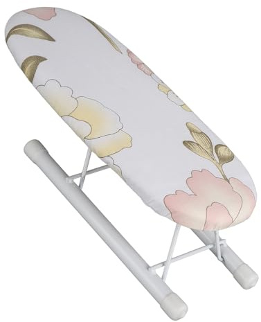 Yctze Table de Repassage Mini Planche à Repasser Support de Repassage Pliable Antidérapant Peu Encombrante et Portable pour Les Manchettes (Pivoine)