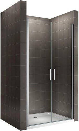 Porte de douche 71x195 cm verre transparent - ajustable de 71 à 74 cm