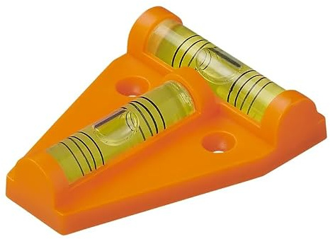 Set : niveau à bulle magnétique en T avec aimant mini pyramide de niveau à bulle adapté au camping, caravane, camping-car et caravane magnétique (1)