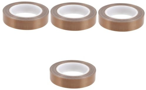 Gatuida 4rotoli Nastro Isolante Ptfe Nastro Sigillante Per Macchine Sottovuoto Alta Temperatura Resistente e Versatile Per Applicazioni Domestiche e Industriali Metri
