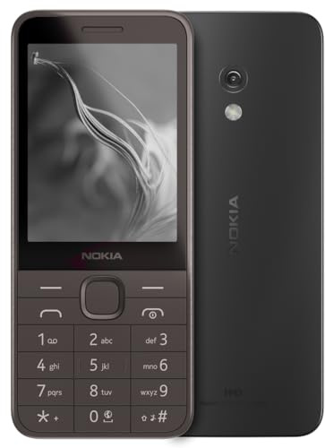 Nokia 235 4G | All-New Keypad Telefon mit Dual-SIM, Scan- & Pay-UPI, Rückkamera, kabellosem FM-Radio, MP3-Player, Bluetooth & USB Typ C | Schwarz