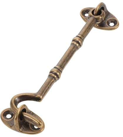 Cabilock Set di Ganci Girevoli in Ottone Robusto per Porte E Finestre Kit di Chiusura per Impieghi Gravosi Facile da Installare Sostituzione della Chiusura Multiuso