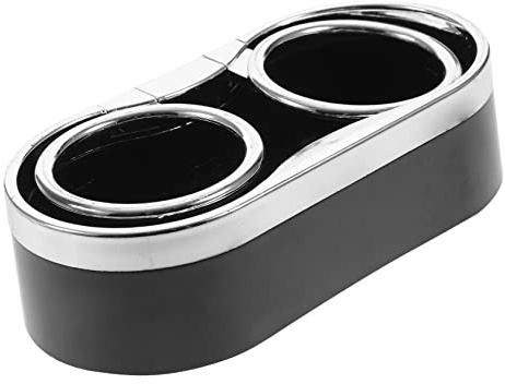 HAWILLOSCH 1pieza Soporte para Bebidas De Doble Taza Multi-Funcional para Automóvil Porta Vasos De para Bebidas Coche Accesorios De Vehículo Color Negro