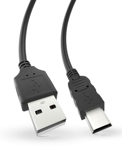 Bicmice Câble de charge USB compatible avec manette PS3 USB A 2.0 vers Mini-B USB 5 broches Câble de charge et de données pour manette PlayStation 3 Câble mini USB de 1 m