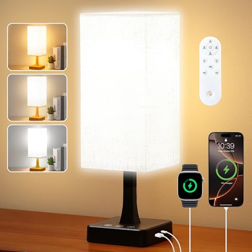 OYADISIIOP SAD Lamp, 10000 Lux SAD Light with Remote, Upgrade Size, 3 Color Temperatures, 5 Brightness Level Full Spectrum Sun Light Lamp with USB C & A Ports Home/Office Use As Lift Mood, Black