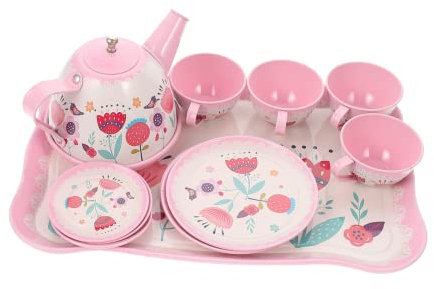 Kisangel Service à Thé pour Garçon pour Fille Jeu de Fabrication de Thé Coffret pour Jouet de Simulation