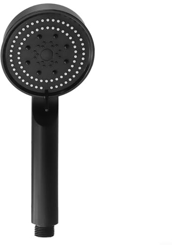 5 Modi verstellbarer Hochdruck-Duschkopf mit Handbrause – wassersparendes schwarzes ABS-Kunststoff-Design für Zuhause Badezimmer