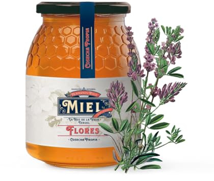 Miel de Flores - Natural, Cruda, Artesanal-Directamente del Apicultor-Recolectada en Teruel, Aragón, España. (1000)