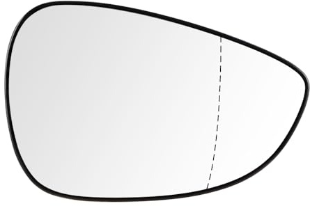 SENZEAL Spiegelglas Beifahrerseite Beheizbar mit Trägerplatte für Ford Fiesta 2008-2017 B-Max 2012-2016 Außenspiegel Glas Ersatz Rechts