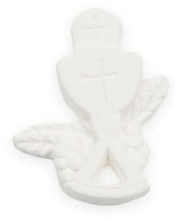 Generico 48X Gesso Gessetto Calice Prima Comunione 2x3 cm Decorazione BOMBONIERA