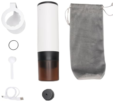 Vroomoto Macchina da caffè Portatile Macchina da caffè Wireless Ad Alta Pressione 15 Bar con Display di Aggiornamento Ideale per Avventure All'aria Aperta Mini Portatile