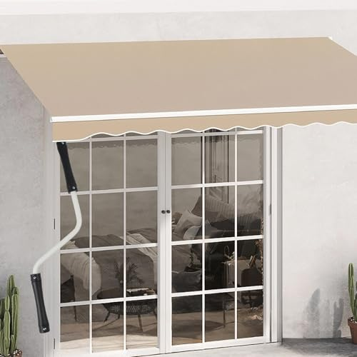 Manovella con braccio per tenda da sole a manovella con struttura in gomma e metallo, adatta per la maggior parte delle tende da sole e accessori per tettoie