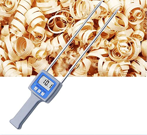 VTSYIQI Professional 4 Digital LCD Wood Sawdust Powder Hay Bale Peat Moisture Meter Hygrometer