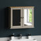 Bath Vida Hoch- & Midischränke fürs Bad, Mitteldichte Holzfaserplatte, Grau, Standard, Grey 2 Door Mirrored Bathroom Cabinet
