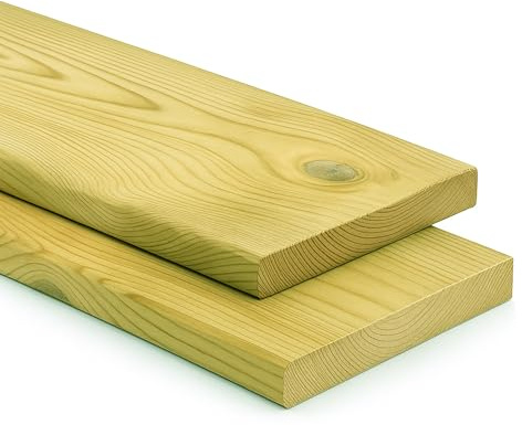 Gartenwelt Riegelsberger Tabla de borde liso de pino impregnado 27x145 mm Longitud 110 cm Tabla de duela cepillada